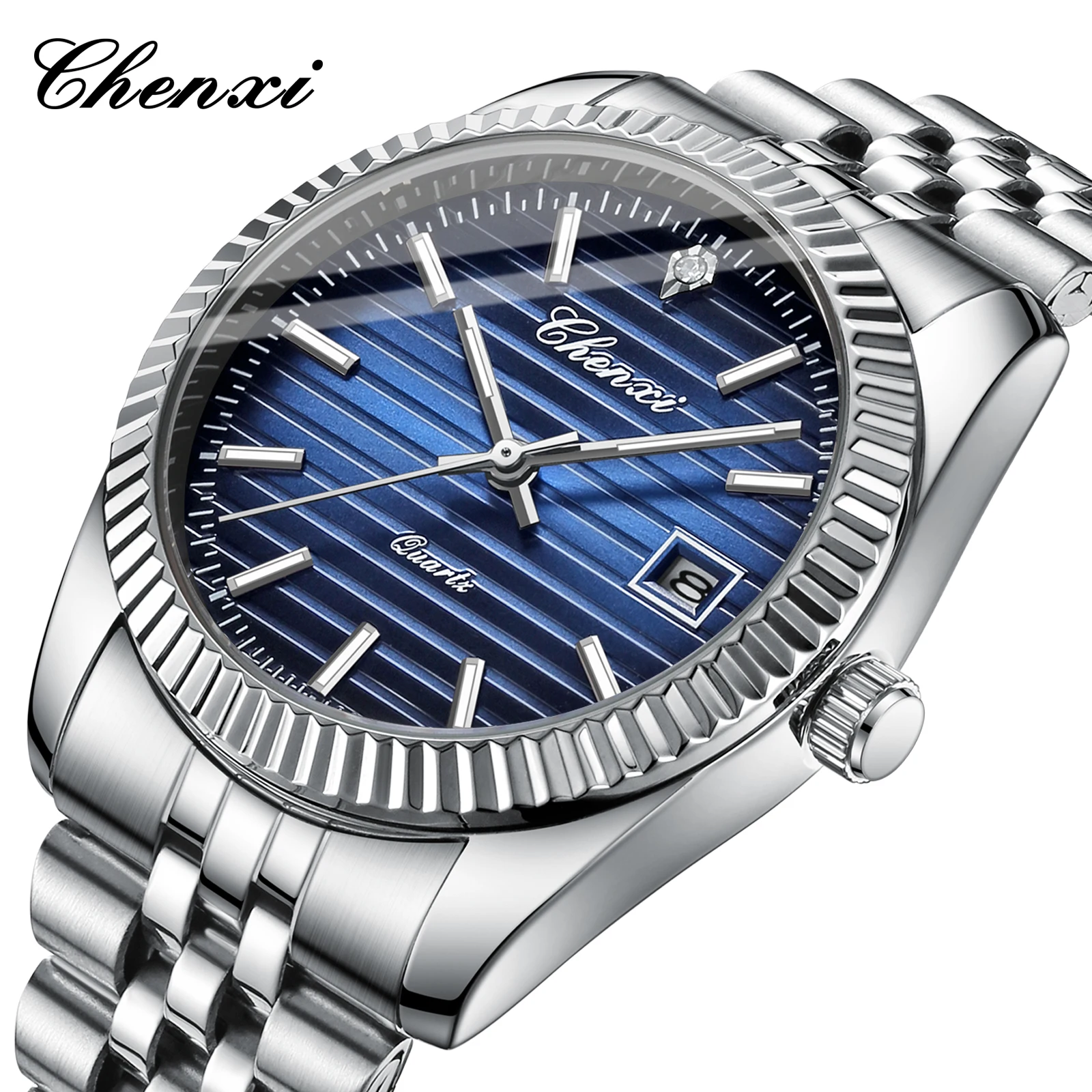 Chenxi 004D Luxury Stainless Steel Watch For Man Waterproof