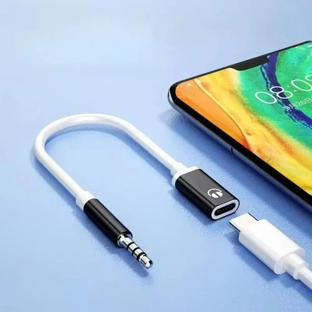 3.5mm Male To Type C Female Headphone Adapter Cable Laptop Portable Audio Cable Cord Tablet MP3 Player Aux Converter