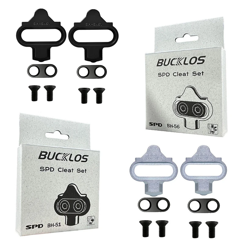 Mountain Bike Cleats 1/2/4PC BUCKLOS For SHIMANO SPD Self-Locking Bicycle Accessories