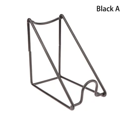 Elegant Countertop Wine Bottle Display and Storage Rack (A Black)