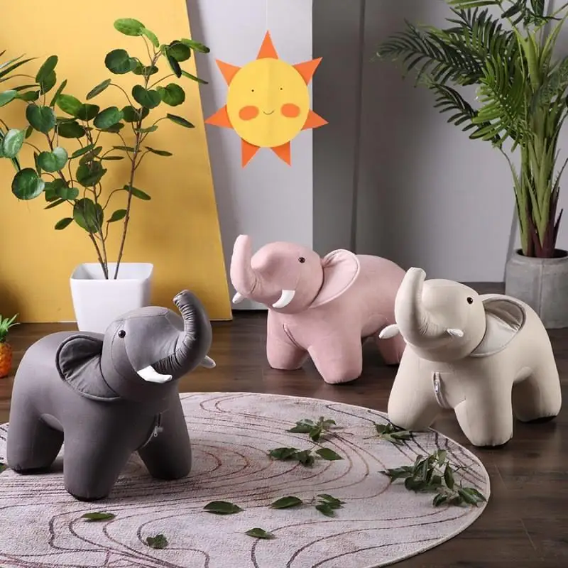 Super Home Creative Pig Sitting Stool Animal Stool Living Room Decorative Entrance Shoe Changing Sofa Footstool