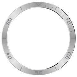 Premium Metal Bezel Ring for Smartwatch Protection and Style (Silver gray 2)