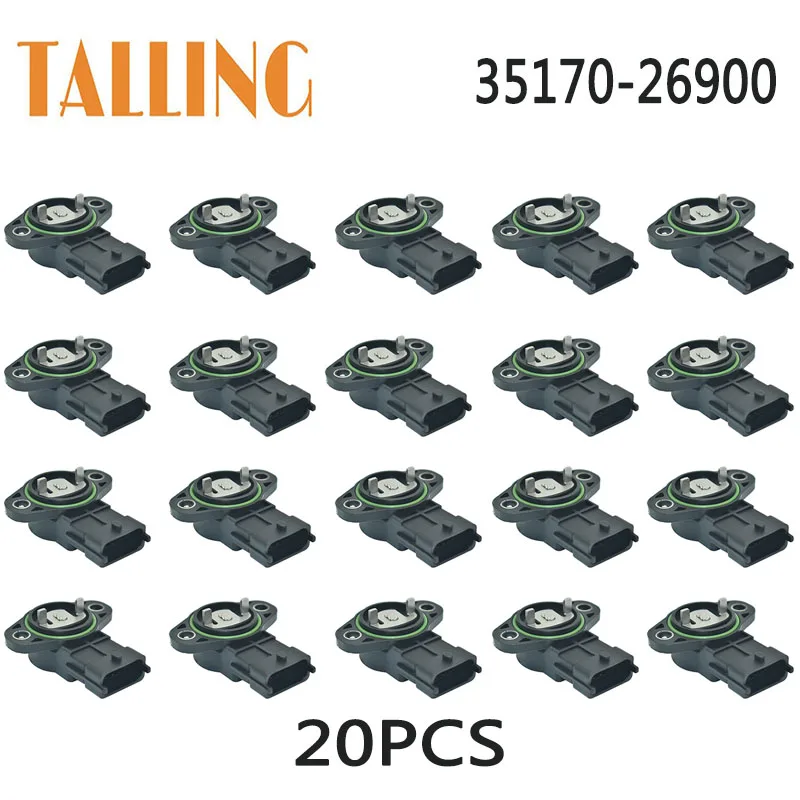 

35170-26900 20Pcs TPS Throttle Position Sensor for Hyundai Accent Kia Rio Rio5 1.6L I4 2006-2011 Auto Parts 3517026900