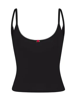 Women's Summer Mini Skinny Vest Tops Solid Color Sleeveless Backless U Neck Camisole 5