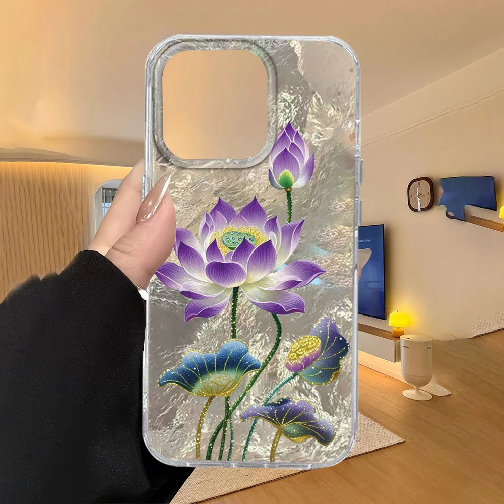 Elegant Pink Lotus Floral Phone Case