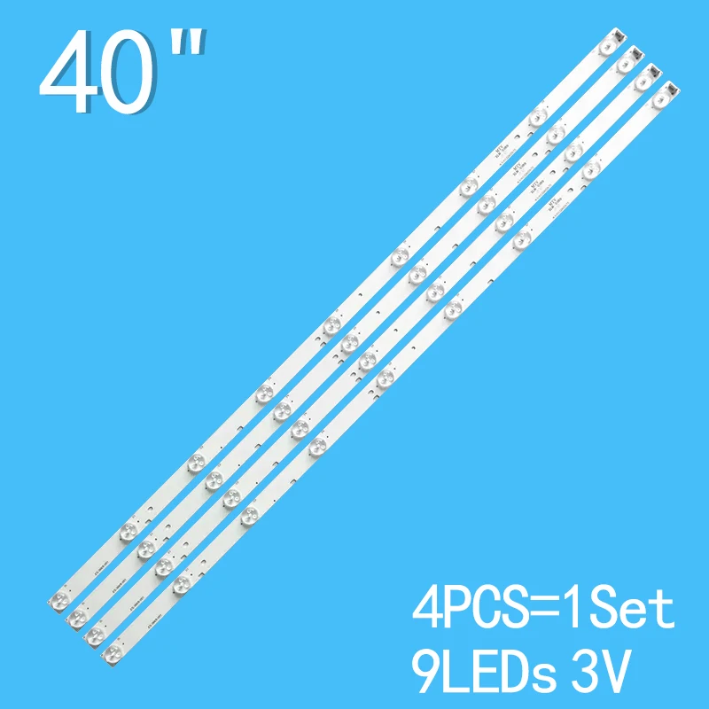4PCS 9LEDs 3V 810mm For LED bar light 40