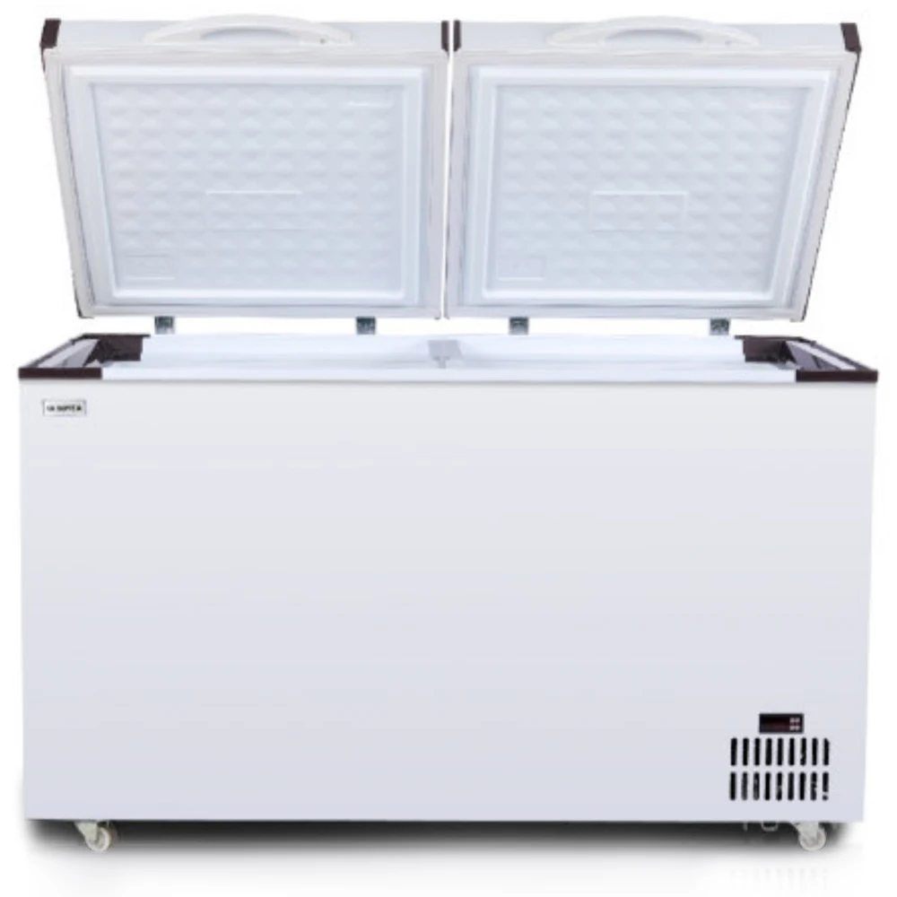 200 L high quality single door chest freezer with inner glass door and high-level configuration