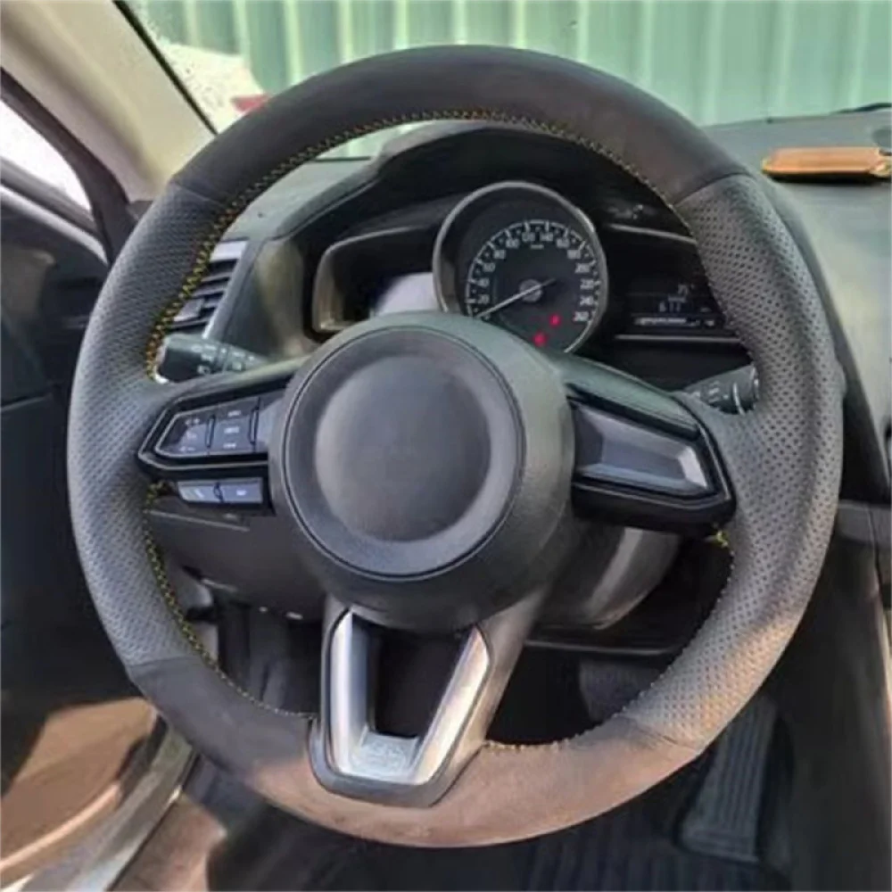 

Фото интерьера автомобиля из натуральной кожи, черный цвет, для Mazda 6 Atenza Φ 100%-2017