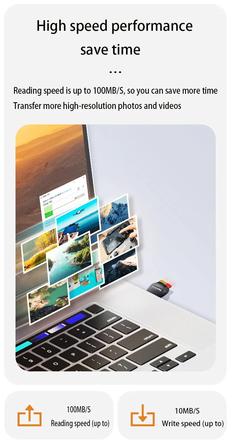 100% ALUNX ũ TF SD ī, Ŭ 10  ޴ UAV  ī, 16GB, 8G ޸ ī ÷, 64GB, 128GB, 32GB