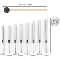 8Pcs 256-512HZ Steel Tuning Fork Set Health Physics Vibration Medical Diagnostic + Mallet Vibration Healing Therapy Medical Tool 2