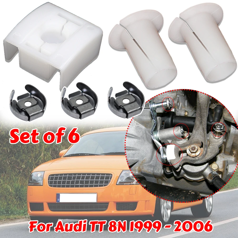 For Audi TT 8N 1999 1999- 2006 Gear Selector Wiring Lock Washer Shift Relay Lever Slide Bushing Kit Sliding Shoe Bearing Socket