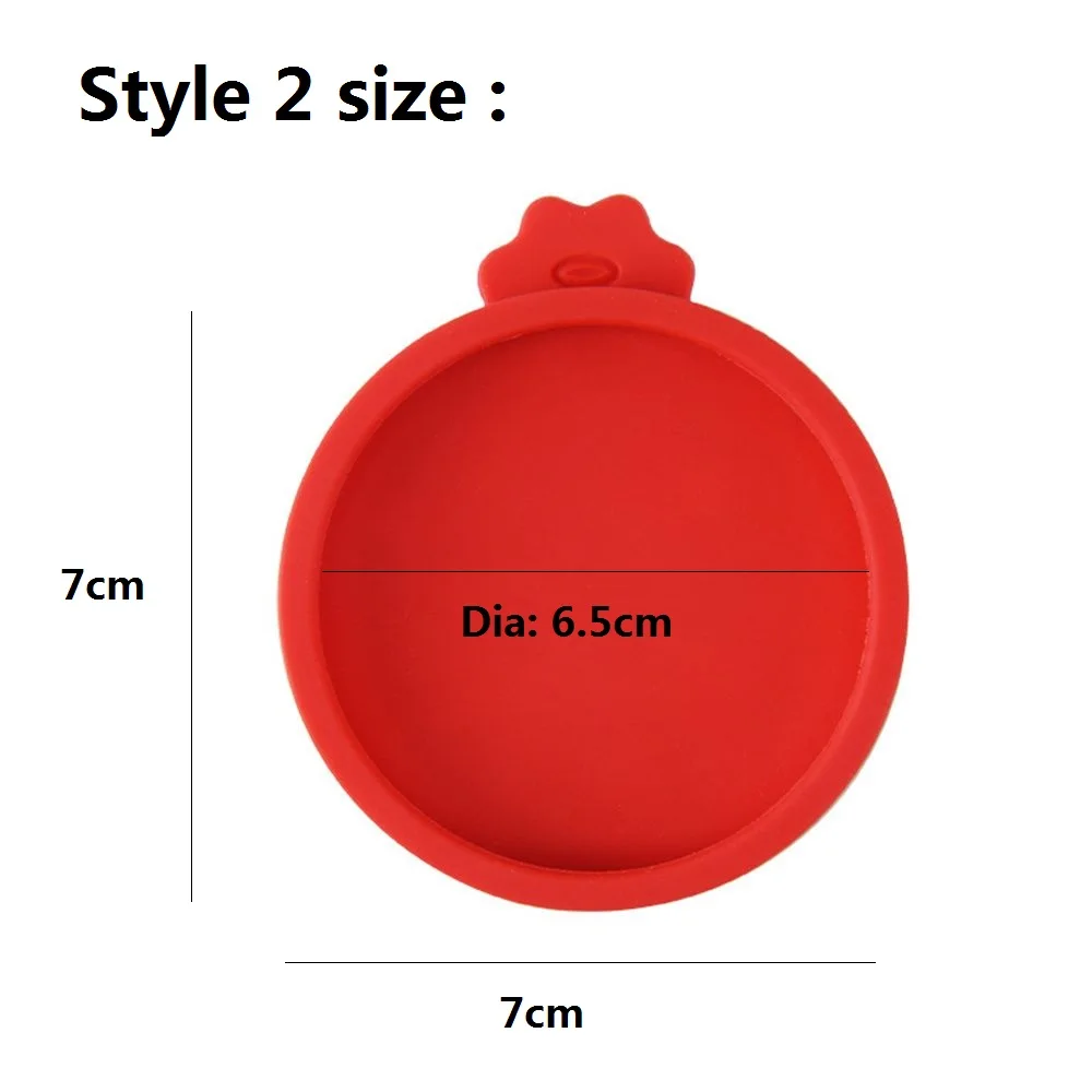 3 In 1 Reusable Food Storage Keep Fresh Tin Cover Cans Cap Pet Can Box Cover Silicone Can Lid Hot Kitchen Supply Mould Proof Hot 6