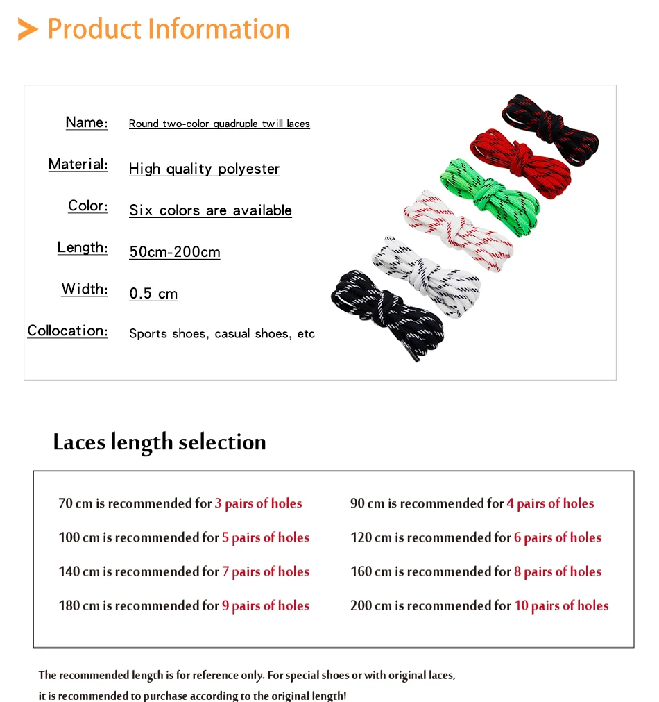 Coolstring 5mm Round Laces Sports Black White Red Shoelaces Unisex Casual Shoestring Bootlaces for P6000 Sneakers Dad Shoes