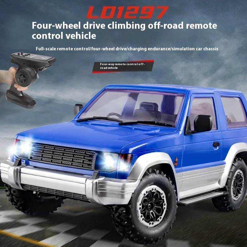 New Ld1297 Rc Remote Controlled Car With Lighting Variable Speed Car Four Wheel Drive Drift Racing Simulation Model Toy Boy Gift 3