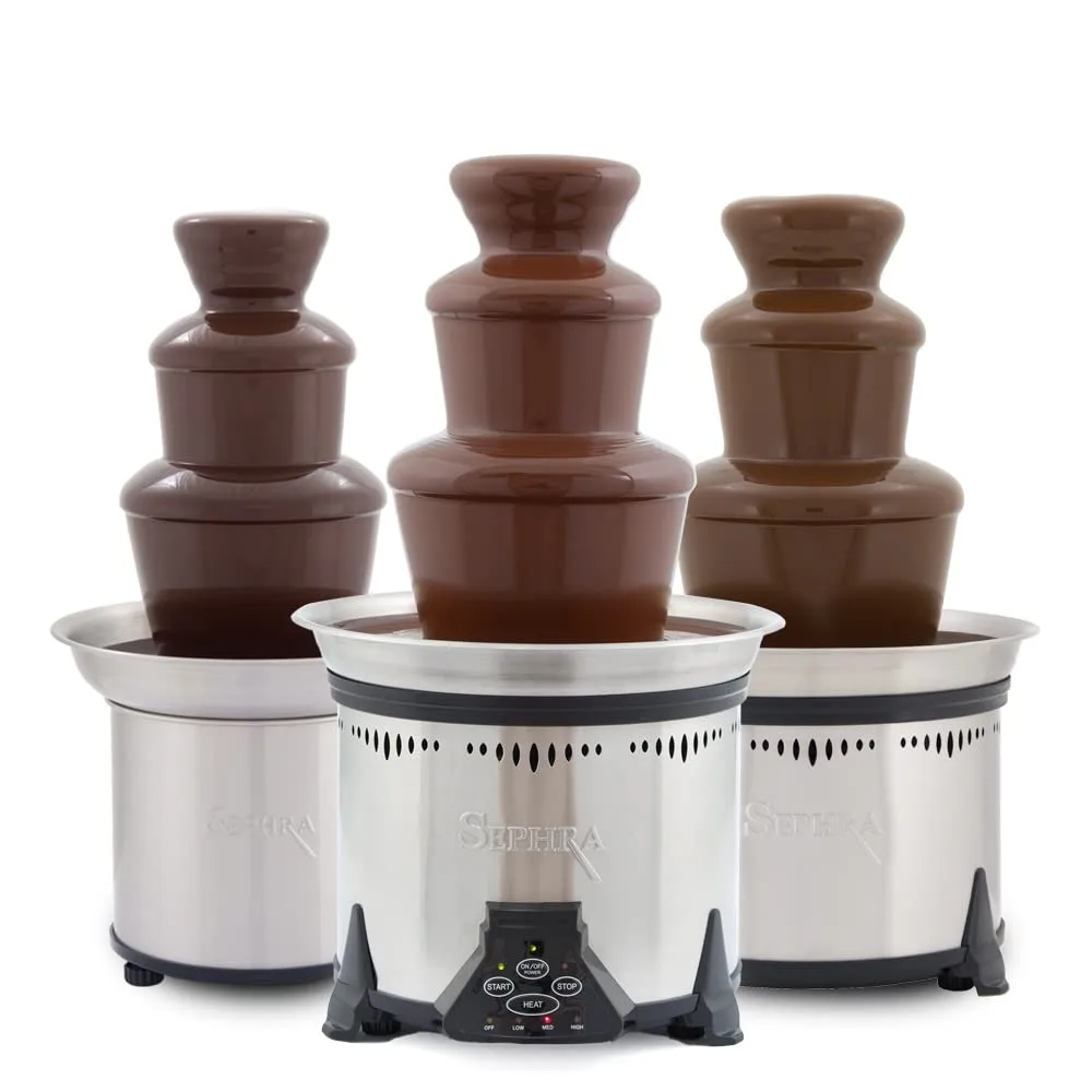 "Elite" Home Chocolate Fountain. 18", 4 Pin, Removeable Bowl Model. Up to 6lb Chocolate, great for up to 50 guest