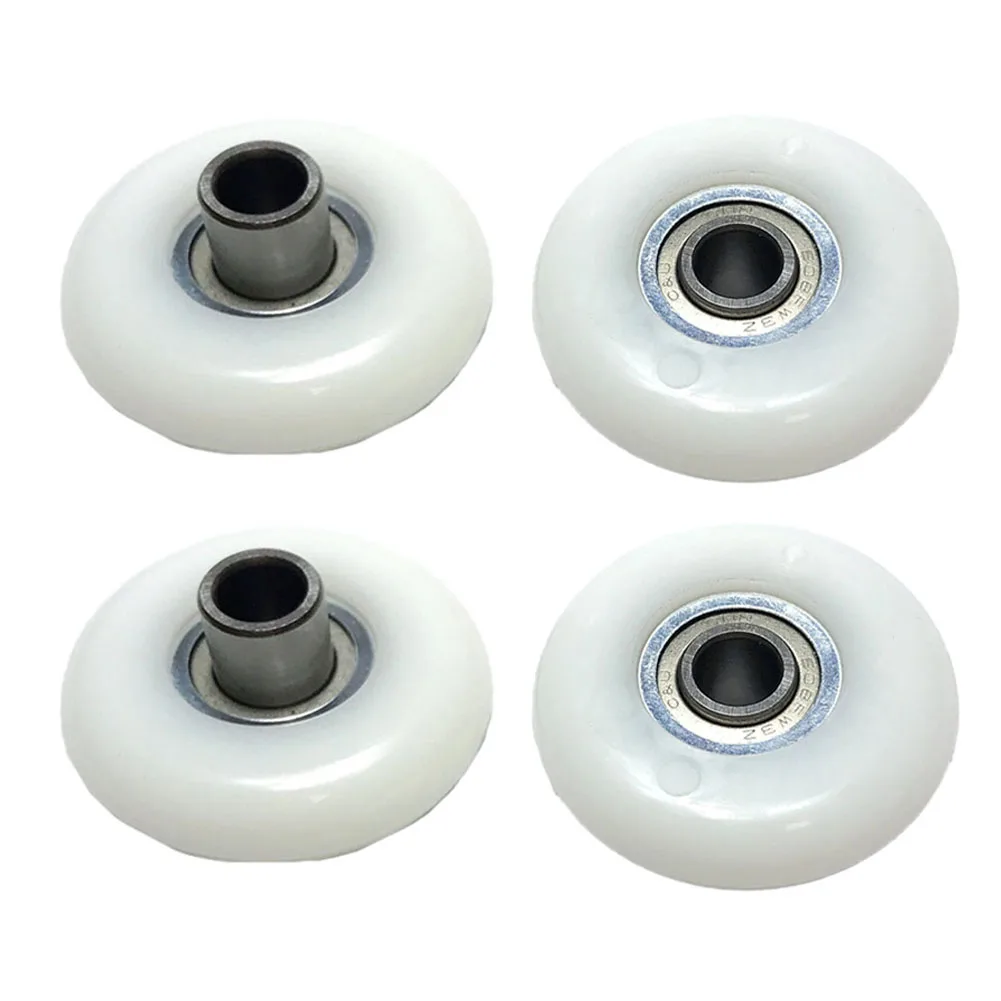 4pcs Rowing Machine Seat Wheels With Bearings Fitness Equipment Pulley Rowing Machine Seat Wheel Replacement Accessories