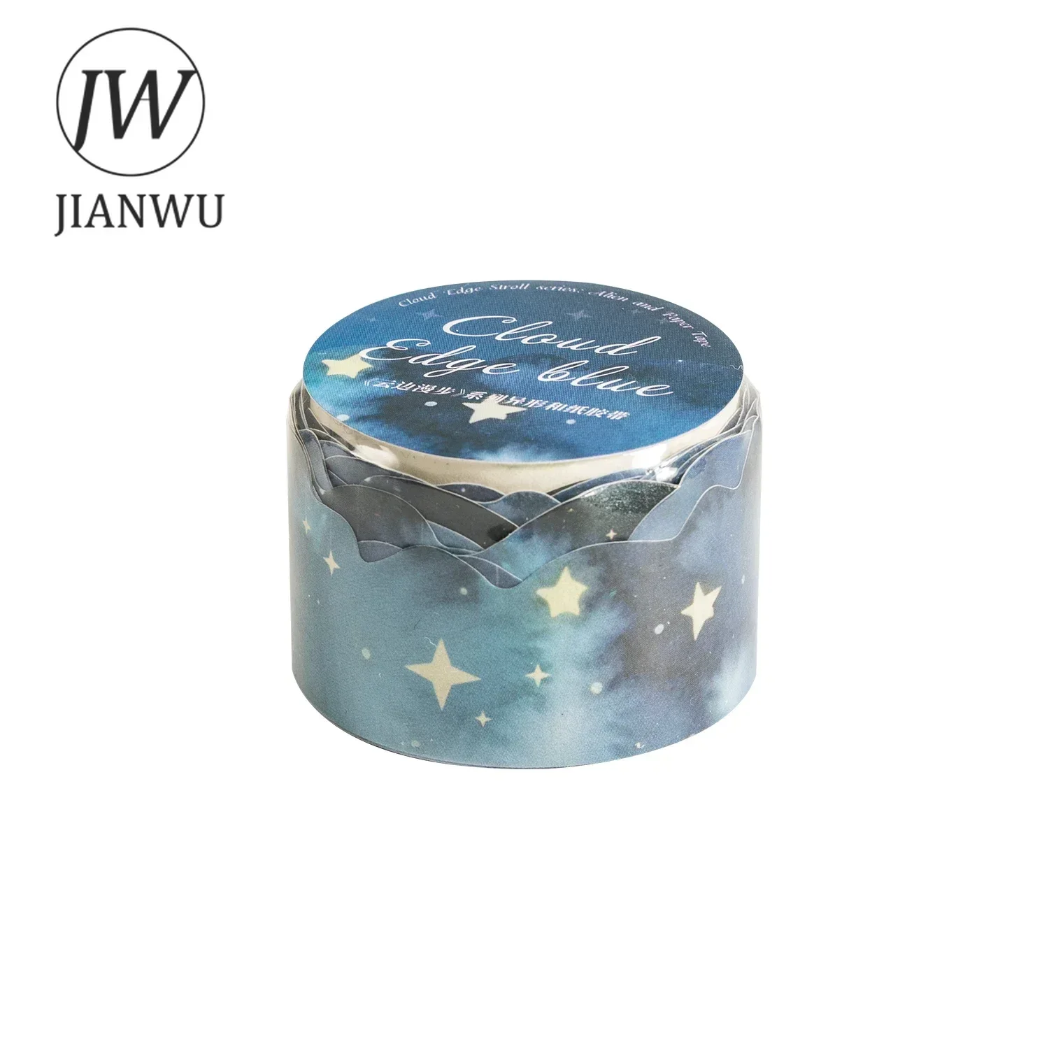 JIANWU 25mm*200cm Strolling By The Clouds Series Cloud Landscaping Material Collage Washi Tape Creative Journal Stationery 6