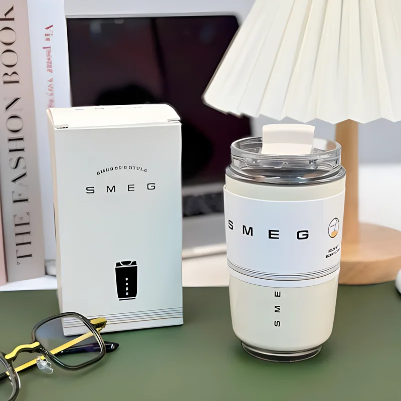 SMEG 240ML Coffee Beverage Cup Travel Portable Drinking Cup Stainless Steel Vacuum Leak proof Coffee Thermos coffee cup coffee mug