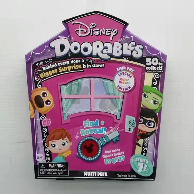 Original Disney Doorables Princess Dolls Series 7 Cartoon Monsters Toy Rare Collection The Incredibles UP Gift Kids 6