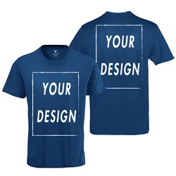 Maymavarty Premium Personalized Cotton T-Shirt - Design Your Own High-Quality Gift - Women S (Navy)
