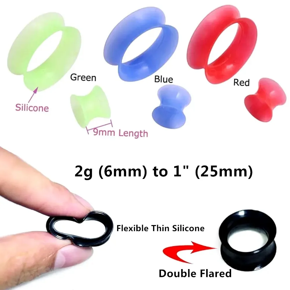 Piercing E Allungamento Delle Orecchie Con Guanti Blu Medico Aumentare Il Diametro Dei Tunnel - Foto 14