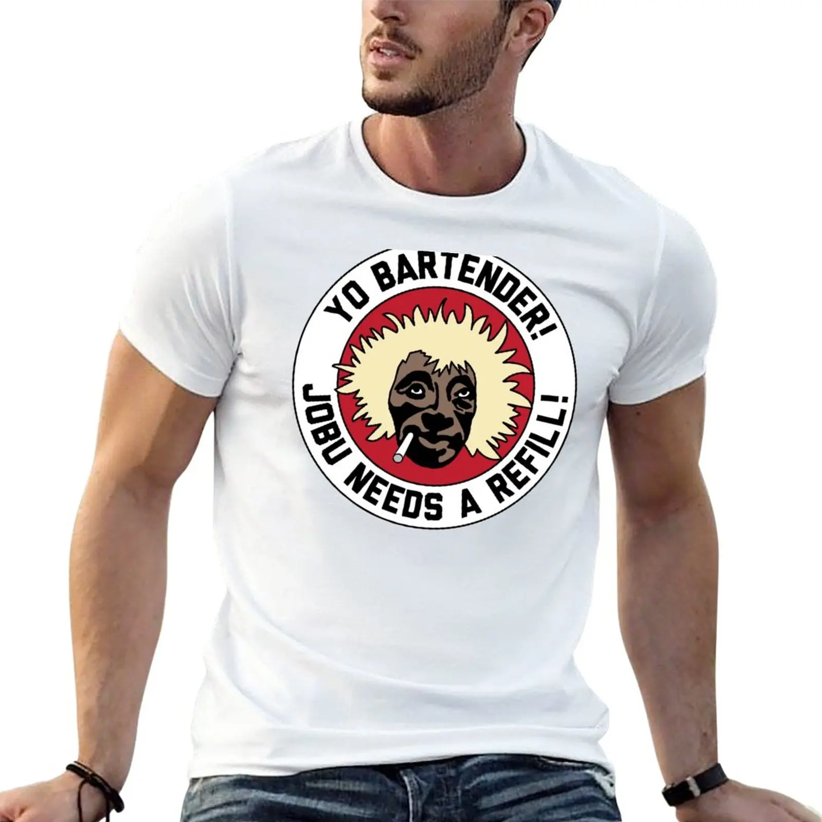 

New Jobu Needs a Refill! T-Shirt Blouse sweat shirts aesthetic clothes t shirts for men cotton