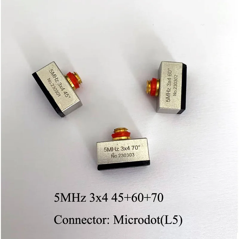 2MHz/4MHz 3x4 4x5 8x6 8x9 10x10 14x14 Angle Probe Transducer