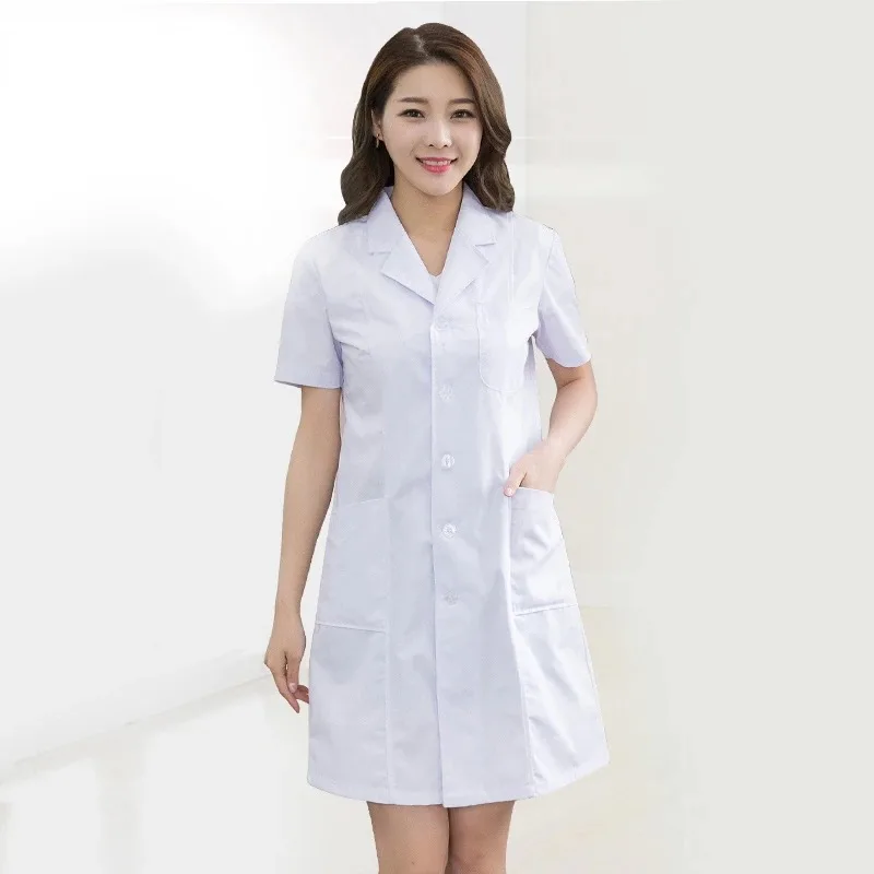 

High Quality Short/ Long Sleeve Women's Working Clothing Man Uniform Lab Coat Clothing Doctor Coat Nurse Uniform Lab Coats