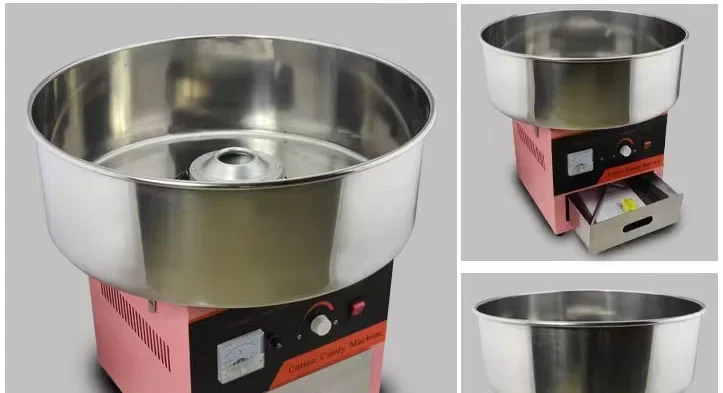 Professional Industrial Gas and Electric Flower Cotton Candy Machine /popcorn and Candy Floss Machine 5