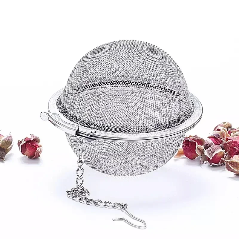 5 Size Stainless Steel Tea Infuser Sphere Locking Spice Tea Ball Strainer Mesh Infuser Filter Strainers Kitchen Accessories tea infuser tea strainer tea filter