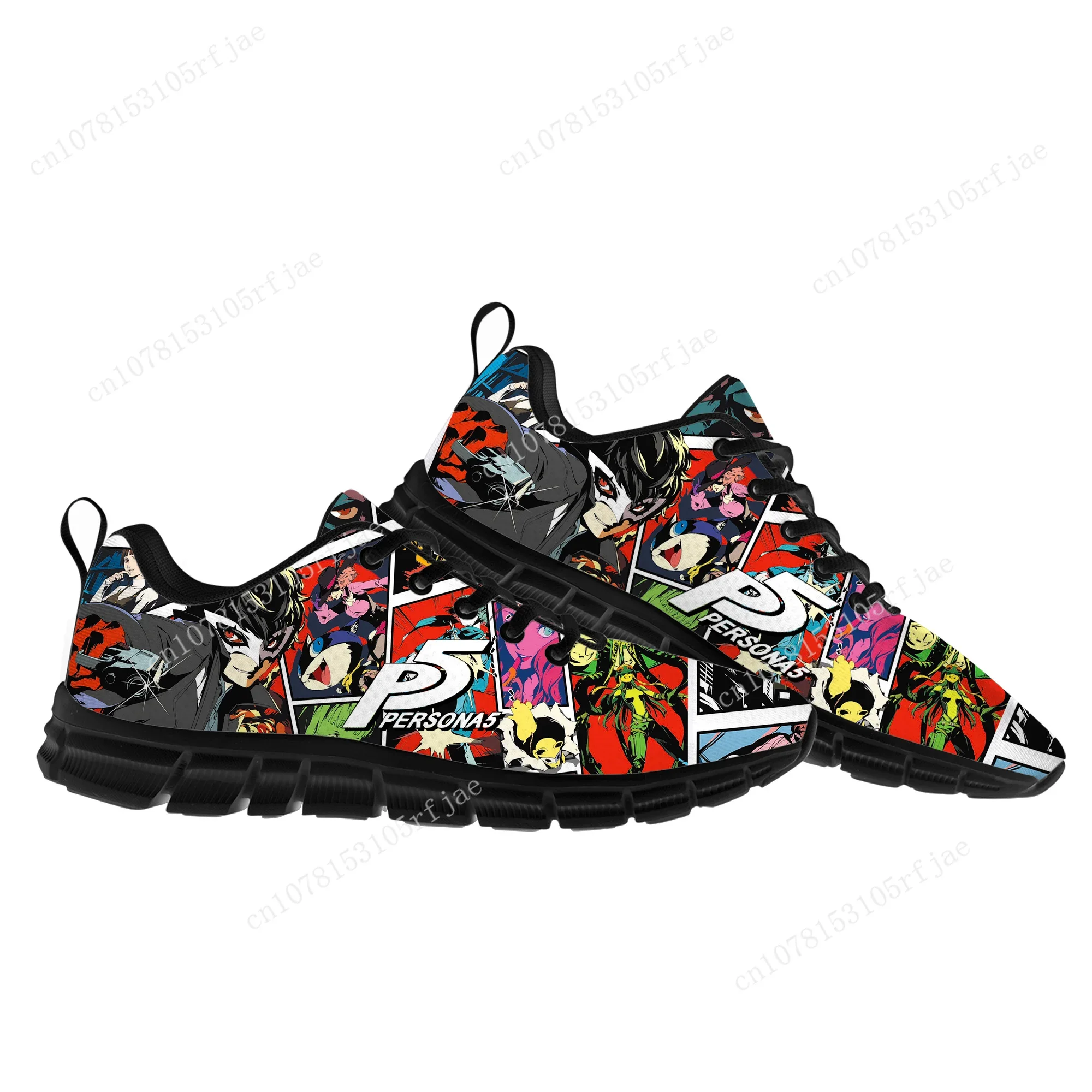 Anime Cartoon Game Persona 5 Sports Shoes Mens Womens Teenager Kids Children Sneakers High Quality Sneaker Custom Built Shoes anime persona 5 shoes futaba sakura cosplay boots custom made