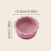1PC Baby Silicone Bowl Cute Cartoon Lion Shape Baby Tableware Solid Color Baby Food Storage BPA Free Suction Baby Meal Tray 4