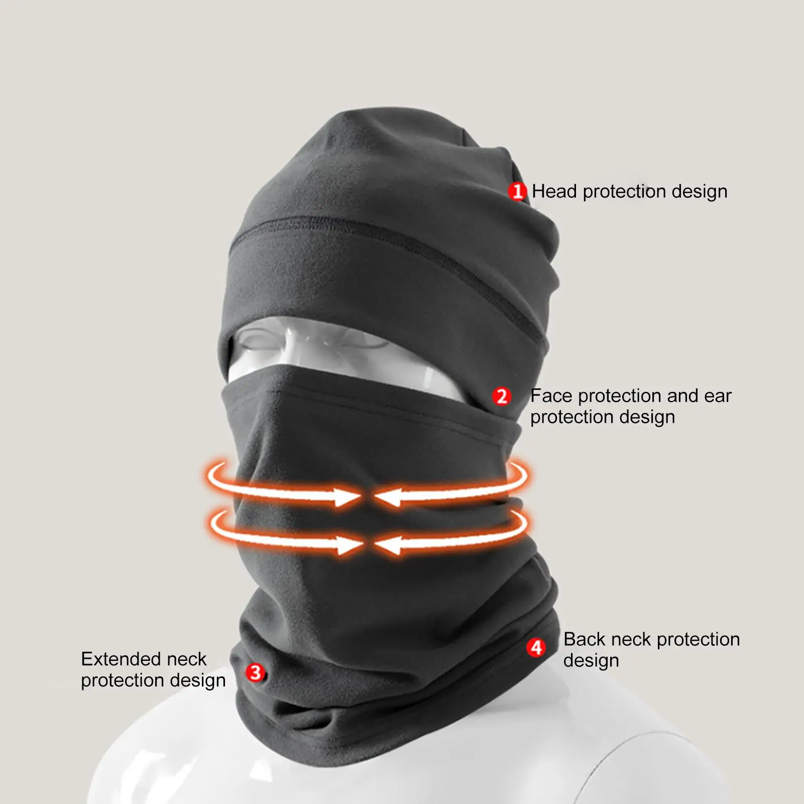 사이클링 페이스 커버 따뜻한 양털 추운 날씨 장비 겨울 스카프 페이스 커버 낚시 하이킹 사이클링 걷기 등산