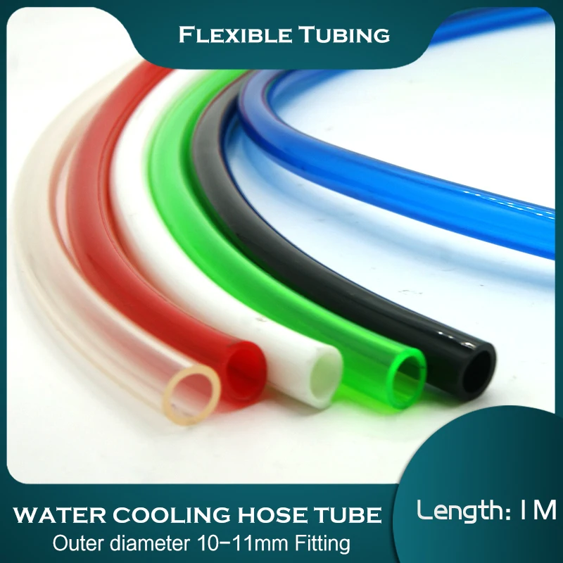 3/8 9.5x12.7mm tubo de PVC blando tubo transparente para PC de refrigeración de agua sistema 1m GS 