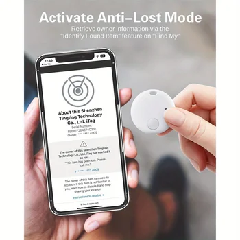 Smart tags, luggage trackers. For Apple Find My (iOS Only), Item Locator for Keys, Luggage, Backpack, Wallet, Pets, 2-Pack 2