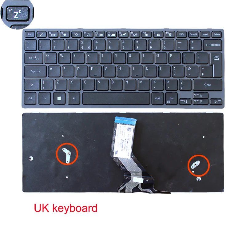 For Acer TMB311-31 311R-31 RN-31 R-31 B311R Laptop alternate keyboard US SP SW