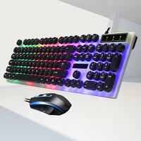 Gaming Keyboard and Mouse Gift Set - Punk Retro Style with High-Profile Keys & RGB Lighting - Image 4