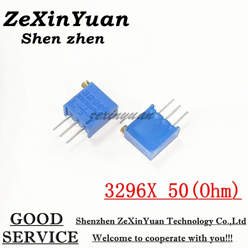 

10 шт./лот 3296X-1-500LF 3296X 50 Ом 504 3296X-1-500 3296X-500 X500 триммер потенциометр