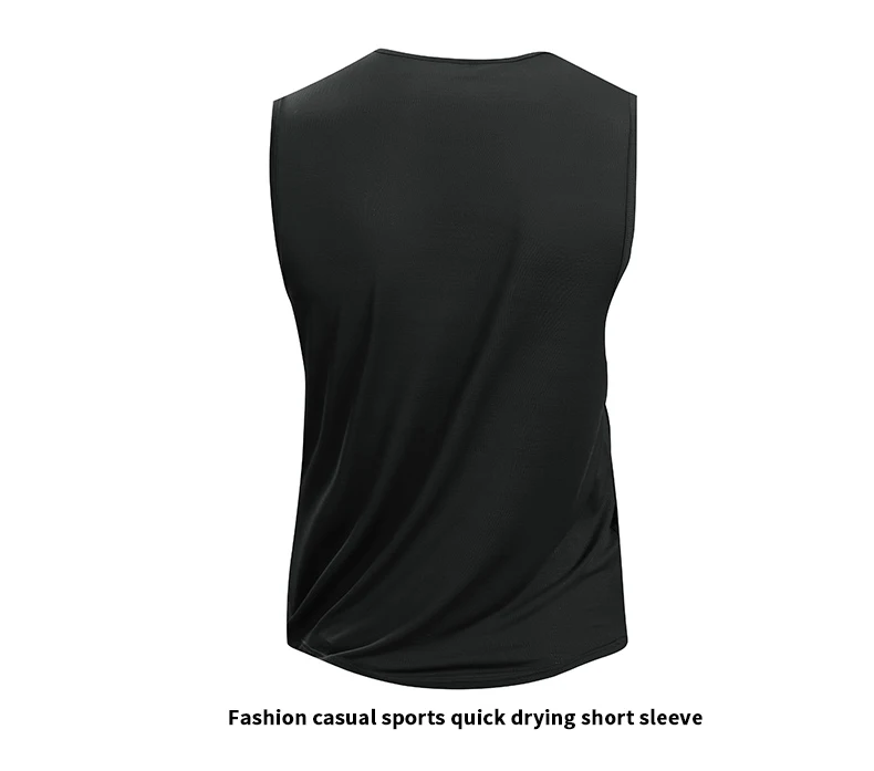 Mens Quick-Dry Running Vest - Breathable Sleeveless Gym Tank Top