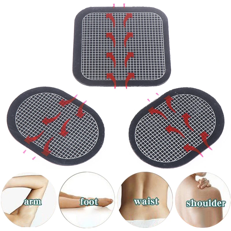 3pcs Transparent Gel Electrode Pad For EMS Trainer Abdominal Muscle ABS Stimulator Replacement Pads |