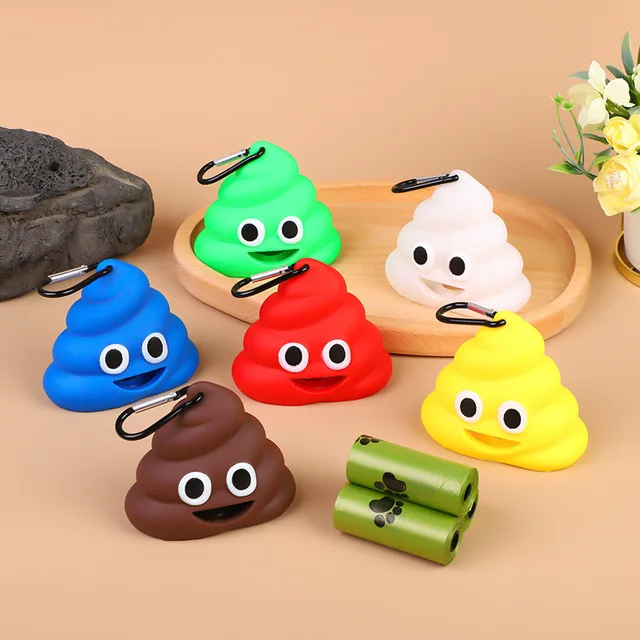 1PC Creative Pet Supplies Dog Potty Pickup Cartoon Poop-shaped Portable Garbage Shell Compact For Cats And Dogs 1PC Creative Pet Supplies Dog Potty Pickup Cartoon Poop-shaped Portable Garbage Shell Compact For Cats And Dogs
