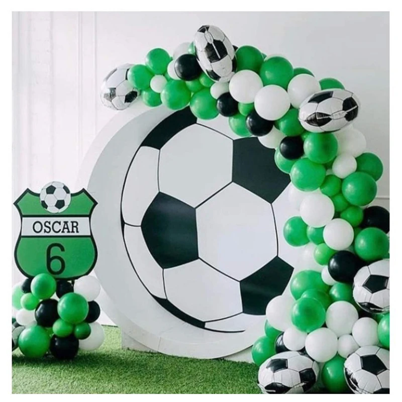 Futbol temalı balon seti kutlama topu doğum günü balon zincir futbol  şampiyonu Blackjack balon seti 76 adet - AliExpress
