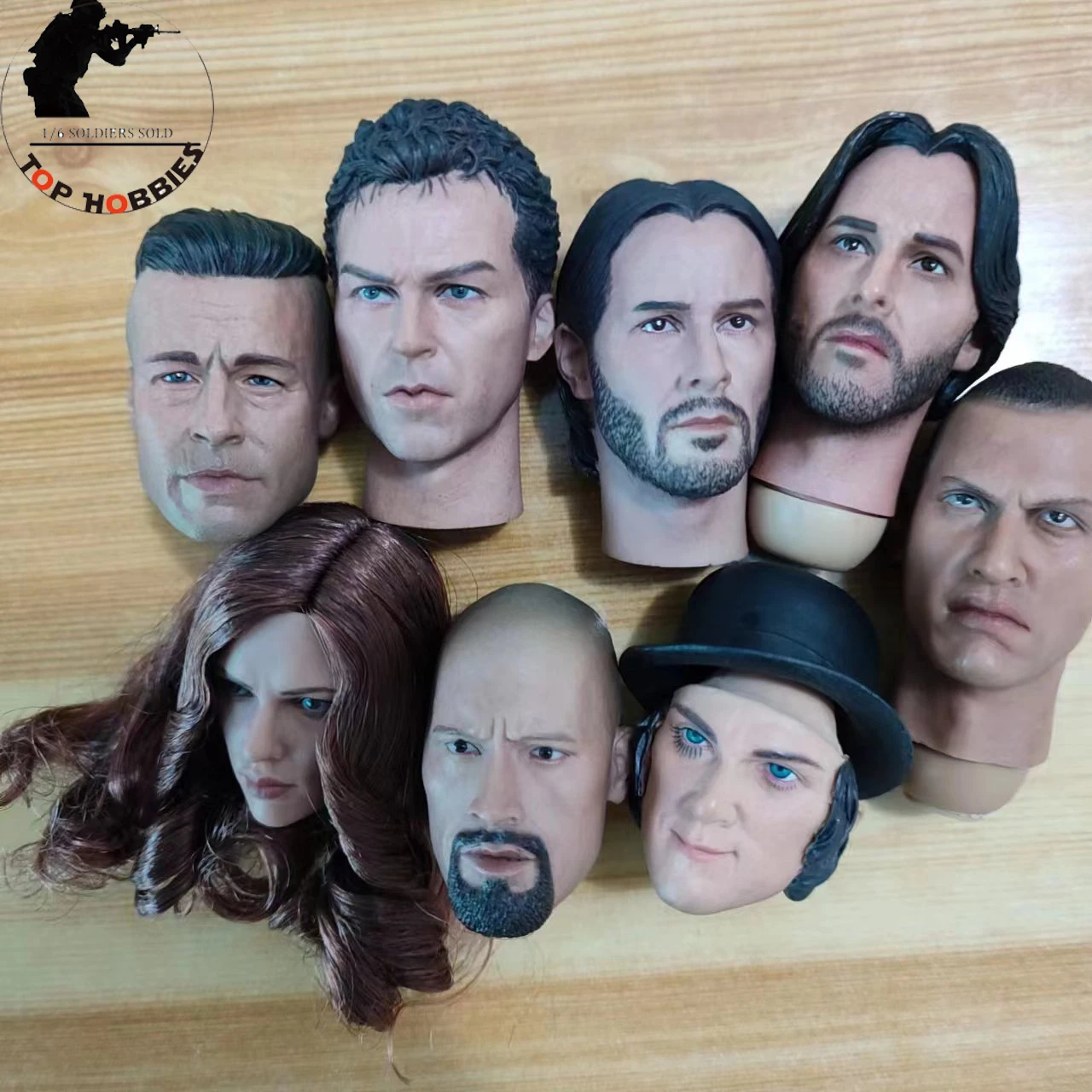 In Store 1:6 Scal Action Figure Accessories 1/6 Female/Male Head Sculpt ...
