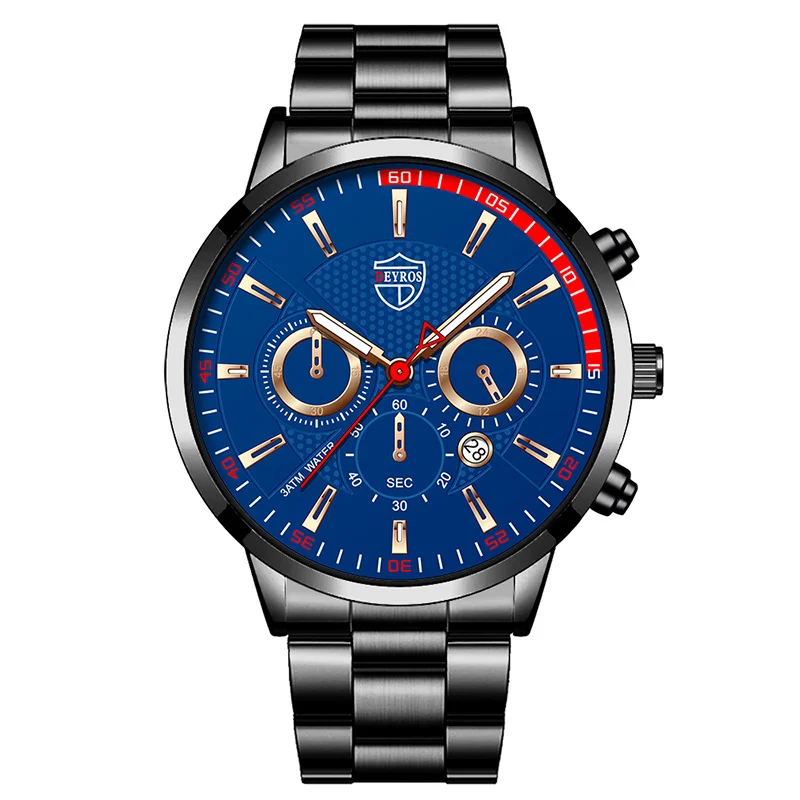 2022 Luxury Fashion Mens Sports Watches for Men Business Stainless Steel Quartz Watch Man Casual Luminous Clock reloj hombre 