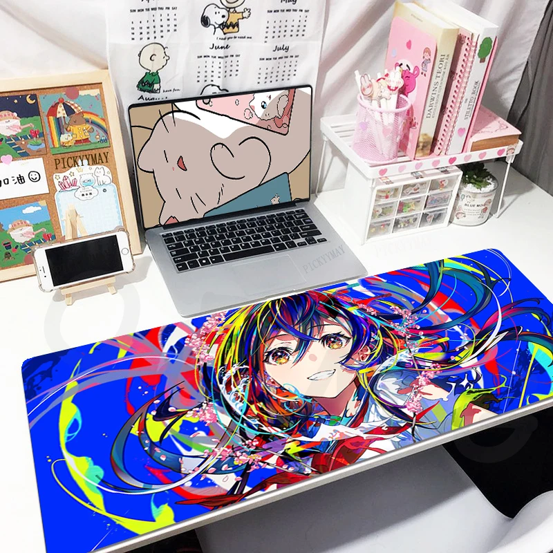 

Large Mousepad Waterproof Gamer Mousepads Keyboard Mat Desk Rug Sexy Girl Pc HD Desk Mats Company Mouse Pad For Gift