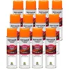 264697-12PK Industrial Choice M1400 System Water-Based Construction Marking Spray Paint, 17 oz, Fluorescent Orange, 12 Pack 1