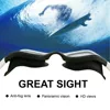 Anti-fog UV protective lenses for men and women waterproof and adjustable silicone swimming glasses polarized swimming glasses 3