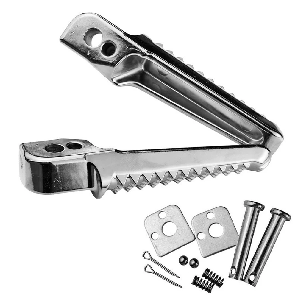 1 Paar Motorrad-Fußrasten, Fußrasten, hinten vorne, Motorradpedale, Pedale aus Aluminiumlegierung für die meisten Motorräder – Detail 8