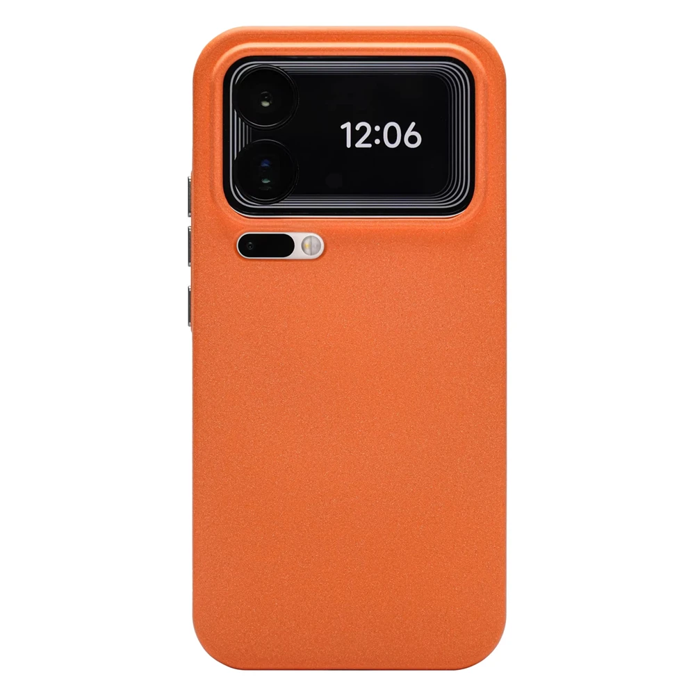 Luxury Solid Color Rock Sand Frosted Soft Silicone Case with Magnetic Wireless Charging Capability