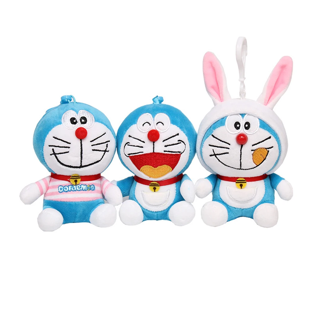 

Doraemon Animated Doll Plush Toy Keychain Pendant Backpack Backpack Pendant Decoration Cute Kawaii Jingle Cat Children's Gift